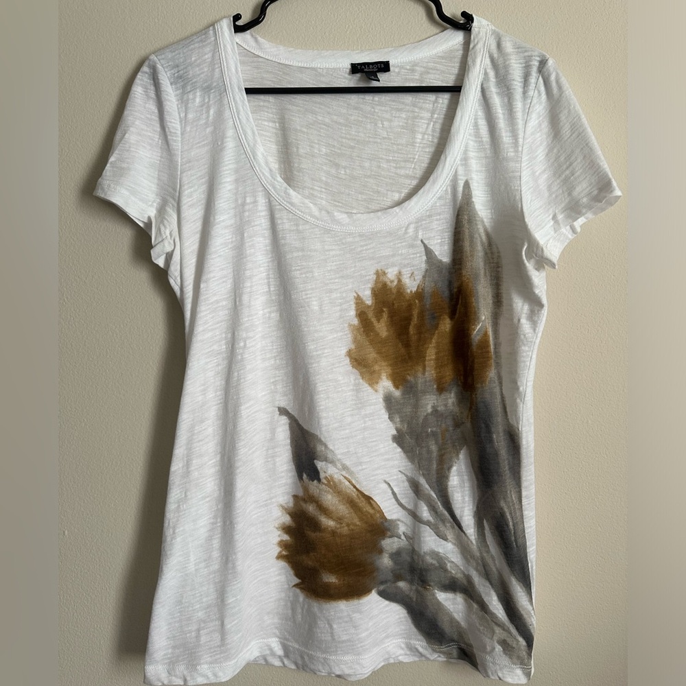 White Floral T-Shirt